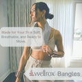 Weighted Bangles – Adjustable Ankle and Wrist Weights for Women & Men – Set of Ankle Weights 2 Lbs (1 Lb Each Wrist Weight) | Weighted Arm Bands for Pilates, Yoga, Running & Walking